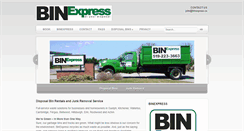 Desktop Screenshot of binexpress.ca